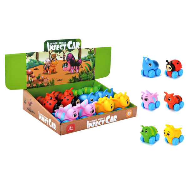 Imagen de Animales de goma con ruedas, CAJA x12, varios modelos