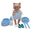 Imagen de Muñeca, cuerpo de plástico y cara de goma, con sonido, hace pis, con accesorios, en caja