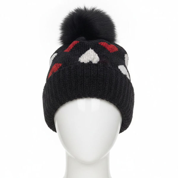 Imagen de Gorro de adulto, de chenille forrado, con pompón, varios colores
