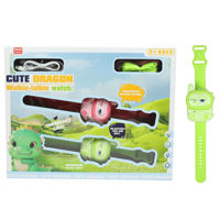 Imagen de Walkie talkie pulsera, dinosaurio con luz, recarga USB en caja, varios colores
