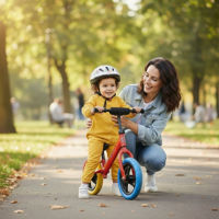 Imagen de Bicicleta sin pedales, de equilibrio o balance, cuadro de metal, ruedas de goma EVA con rayos de plástico