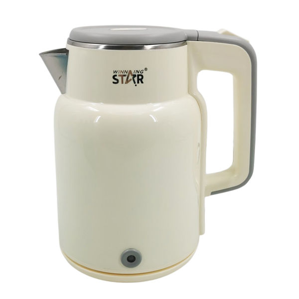 Imagen de Jarra eléctrica, de acero inoxidable y plástico, 1,7L, 1500W, en caja, WINNING STAR