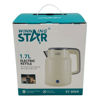 Imagen de Jarra eléctrica, de acero inoxidable y plástico, 1,7L, 1500W, en caja, WINNING STAR