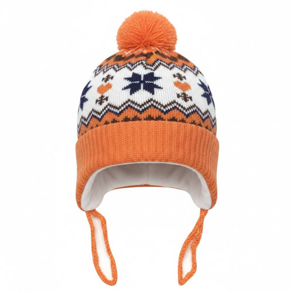 Imagen de Gorro infantil, tejido forrado con orejeras, varios colores