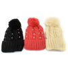 Imagen de Gorro de adulto tejido, con pompón, varios colores