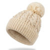 Imagen de Gorro de adulto tejido, con pompón, varios colores