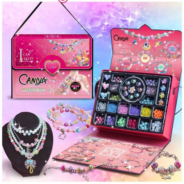 Imagen de Cuentas para armar pulseras y collares, en caja