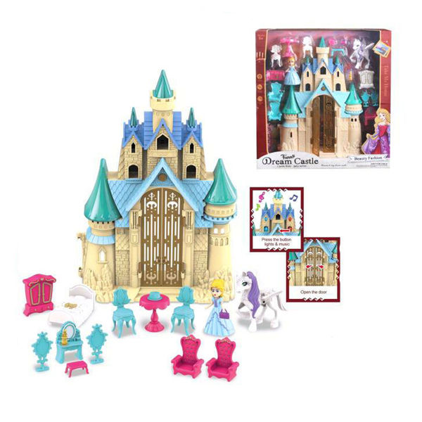Imagen de Castillo con muebles, muñeca y accesorios, con luz y sonido, en caja