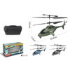 Imagen de Helicóptero con control remoto, recarga USB y 3AA, en caja, varios colores