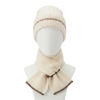 Imagen de Gorro de adulto tejido, forrado con bufanda incorporada, varios colores