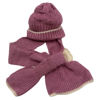 Imagen de Gorro de adulto tejido, forrado con bufanda incorporada, varios colores
