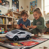 Imagen de Auto a control remoto, con luz, 4+2AA, en caja