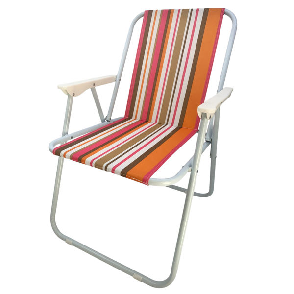 Imagen de Silla plegable de caño y poliéster, alta, en bolsa, varios colores