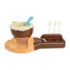 Imagen de Set de cocina, fábrica de chocolates, se usa agua caliente para derretir chocolate para bañar o hacer formas, con accesorios, en caja
