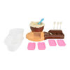 Imagen de Set de cocina, fábrica de chocolates, se usa agua caliente para derretir chocolate para bañar o hacer formas, con accesorios, en caja