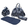 Imagen de Bolso maternal de PVC, bolso chico, cambiador y portamamadera, 2 colores