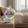 Imagen de Parlante bluetooth radio FM, con cargador inalámbrico para celular, en caja
