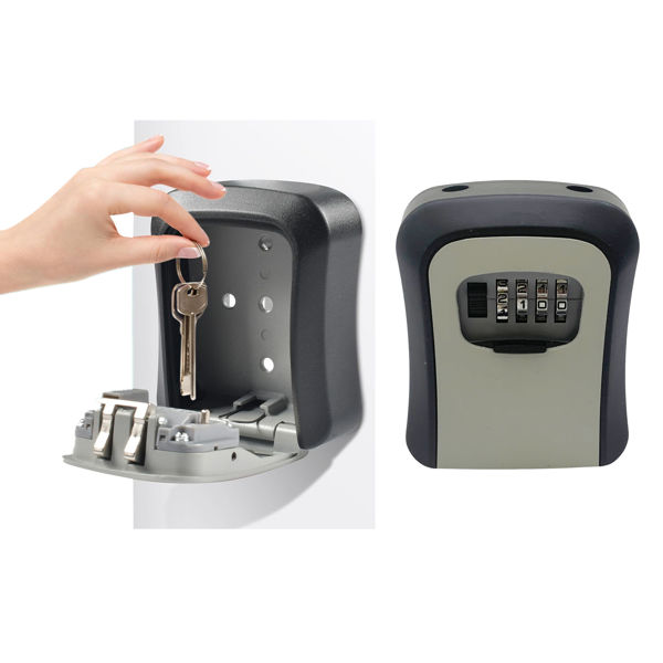 Imagen de Caja de seguridad, para llaves (key lock box), con combinación, se puede amurar a la pared o enganchar, en caja