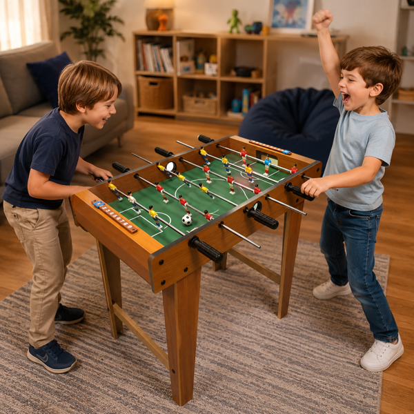Imagen de Futbolito de pie de madera, en caja
