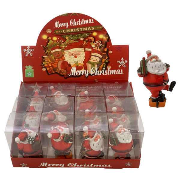 Imagen de Adorno navideño Papá Noel, CAJA x12