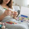 Imagen de Agujas de crochet x16 unidades con varios accesorios, en caja de plástico