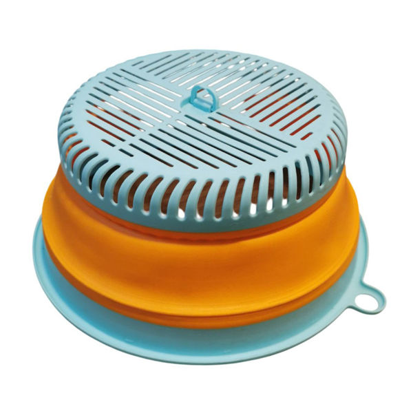 Imagen de Tapa para microondas de silicona, plegable, en cartón, varios colores