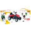 Imagen de Bugui tractor a pedal, de plástico, en caja, ROJO