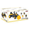 Imagen de Tractor con pala excavadora a pedal, de plástico, en caja, AMARILLO