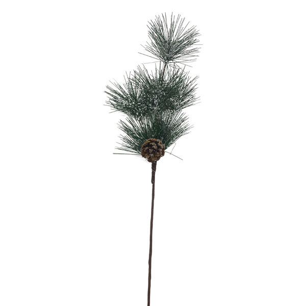 Imagen de Adorno rama de árbol con piñas, en bolsa
