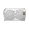 Imagen de Bolas navideñas x2 10cm, transparentes con diseño, en caja