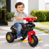 Imagen de Moto triciclo a pedal, NEGRO