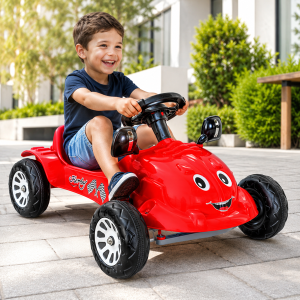 Imagen de Auto a pedal, de plástico, ROJO