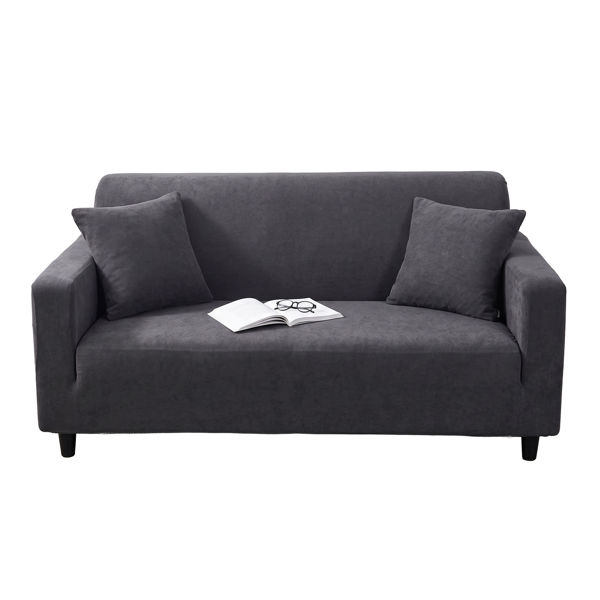 Imagen de Funda elastizada para sillón de 2 cuerpos+ funda almohadón 140a180cm, varios colores