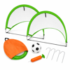 Imagen de Arco de fútbol x2 metal y red, plegable, con pelota e inflador, en sobre