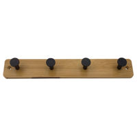 Imagen de Perchero de madera, 4 ganchos
