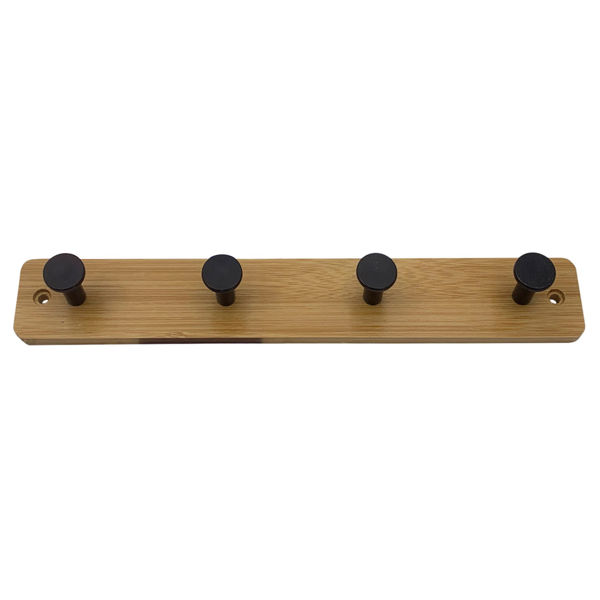 Imagen de Perchero de madera, 4 ganchos