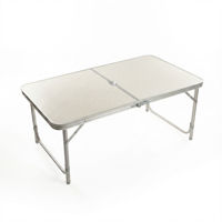 Imagen de Mesa de aluminio plegable, con asa en caja