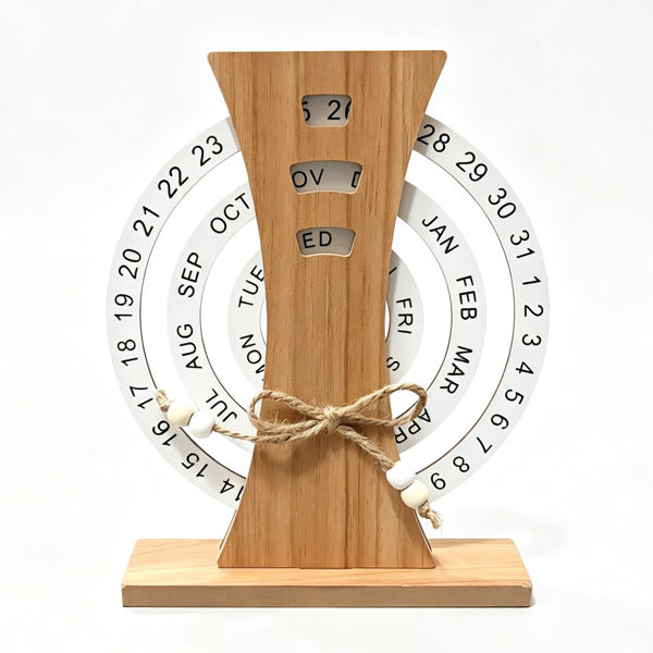 Imagen de Calendario perpetuo de madera