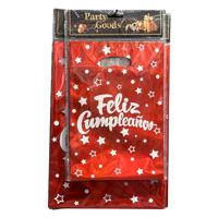 Imagen de Bolsa de regalo o sorpresitas x10 feliz cumple, en bolsa, varios colores