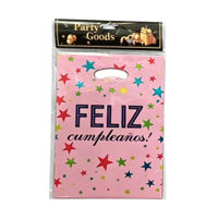 Imagen de Bolsa de regalo o sorpresitas x10 feliz cumple, en bolsa, varios colores
