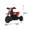 Imagen de Moto triciclo a batería, con control remoto, luz y sonido, en caja, varios colores