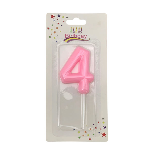 Imagen de Velita color Nº4, varios colores pastel, CAJAx12